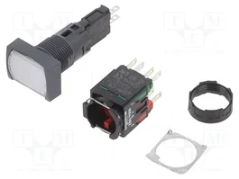 SCHNEIDER ELECTRIC Bouton-poussoir Harmony XB6 16mm NC + NO Blanc