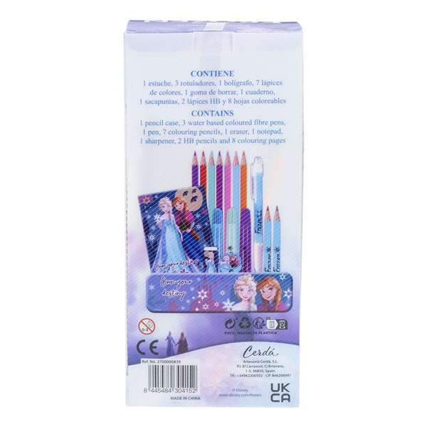 Cerdá Set papeterie à colorier Frozen, pour enfants de 2 à 8 ans