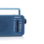 DAEWOO Radio bleue avec haut-parleur, entrée jack et poignée