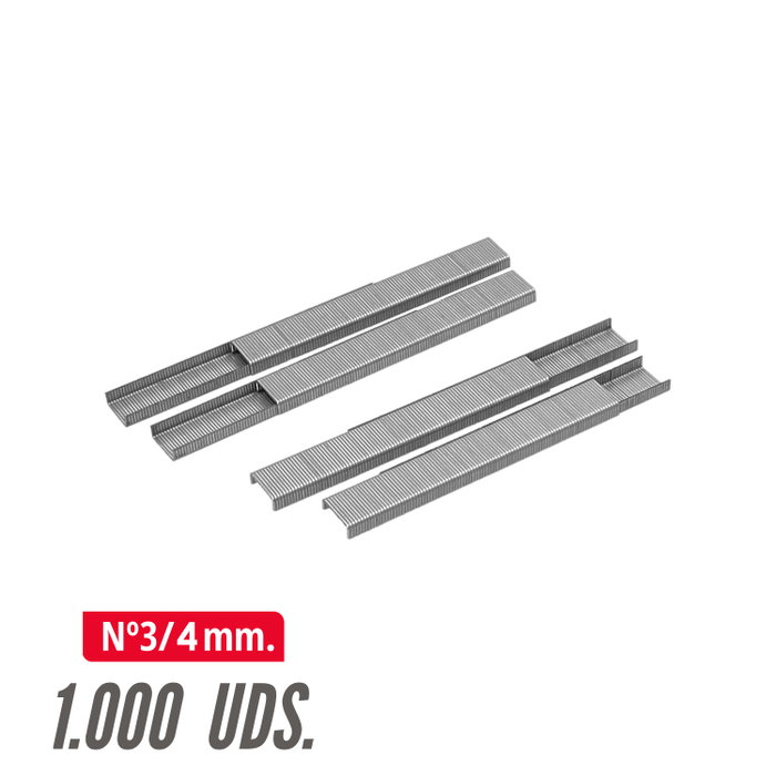 WOLFPACK LINEA PROFESIONAL Grapas Nº 3 - 4 mm (1 000 unités)
