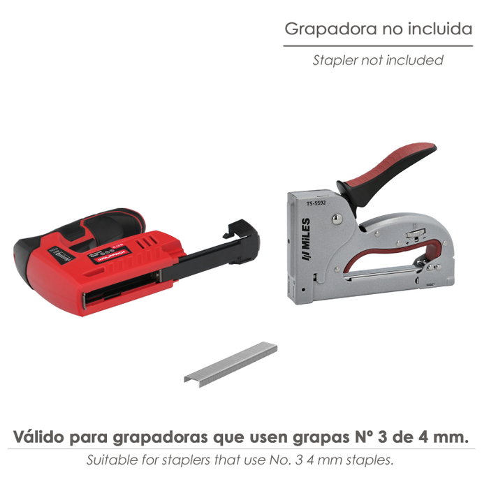 WOLFPACK LINEA PROFESIONAL Grapas Nº 3 - 4 mm (1 000 unités)