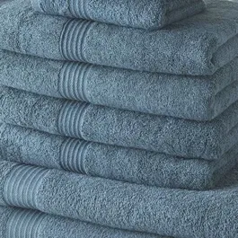 Today Lot de 10 serviettes de bain Paon : 4 serviettes 30x50 cm + 4 serviettes 50x90 cm + 2 draps de bain 70x130 cm - 100% Coton