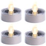Outfit Lot de 4 bougies LED solaires