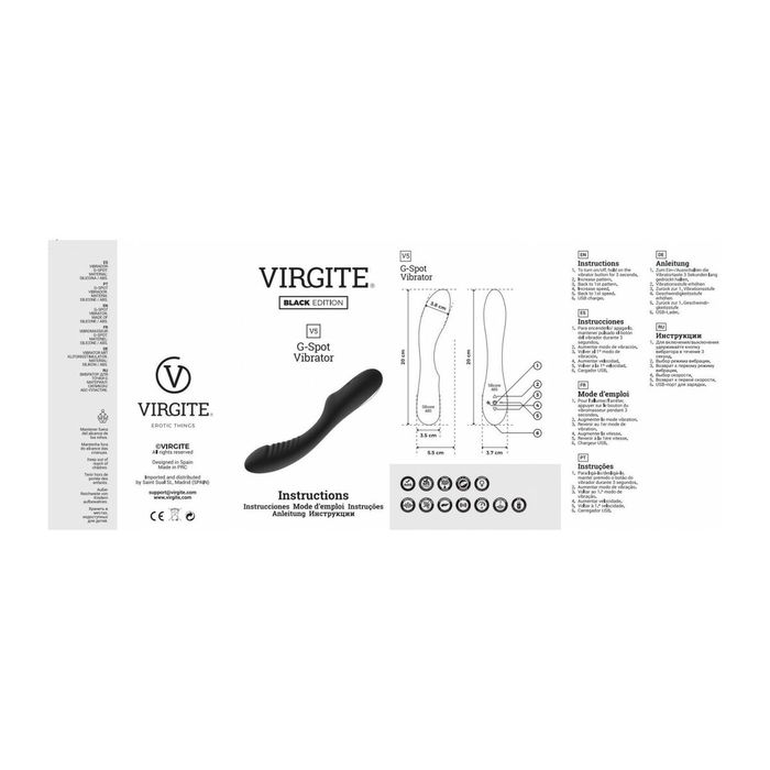 Vibrateur G-Spot Virgite Noir