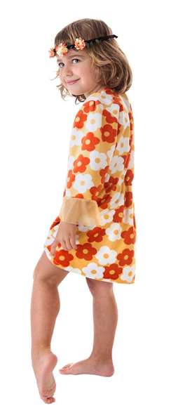 Creaciones Llopis Disguise T-5 Déguisement Enfant Hippie à Fleurs, Taille 11-13 Ans, Orange Creaciones Llopis Disguise T-5 Déguisement Enfant Hippie à Fleurs, Taille 11-13 Ans, Orange