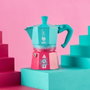 Bialetti Cafetière Italienne Bleu Rose 3 Tasses