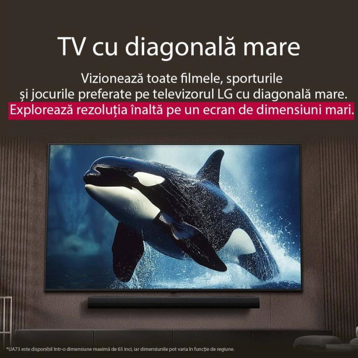LG TV UHD AI 43UA73003LA - Téléviseur Intelligent 4K UHD 43 Pouces avec Processeur IA