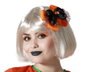 Pince à cheveux fantôme blanc Halloween orange