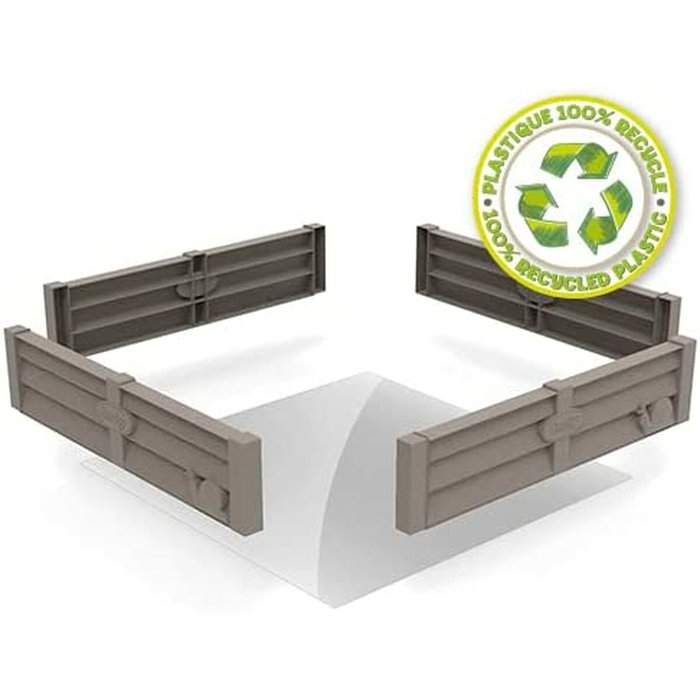 Smoby Bac Square Garden 2 en 1 - Bac à sable et carré potager 76x76cm Smoby Bac Square Garden 2 en 1 - Bac à sable et carré potager 76x76cm