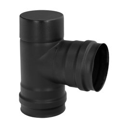WOLFPACK LINEA PROFESIONAL Coude vitrifié pour poêle à granulés Ø80 mm 90°