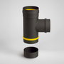 WOLFPACK LINEA PROFESIONAL Coude vitrifié pour poêle à granulés Ø80 mm 90°