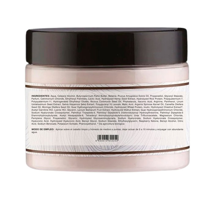 Labcare Masque capillaire restructurant à la kératine végétale 150 ml - Hydratation intense, réparation et brillance pour cheveux secs et abîmés