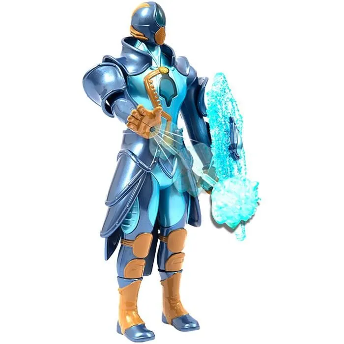 Gormiti Figurine Articulée Gormiti Aqu, avec Attaque Lumineuse Eau, 27 cm, à Partir de 4 Ans - GRV071