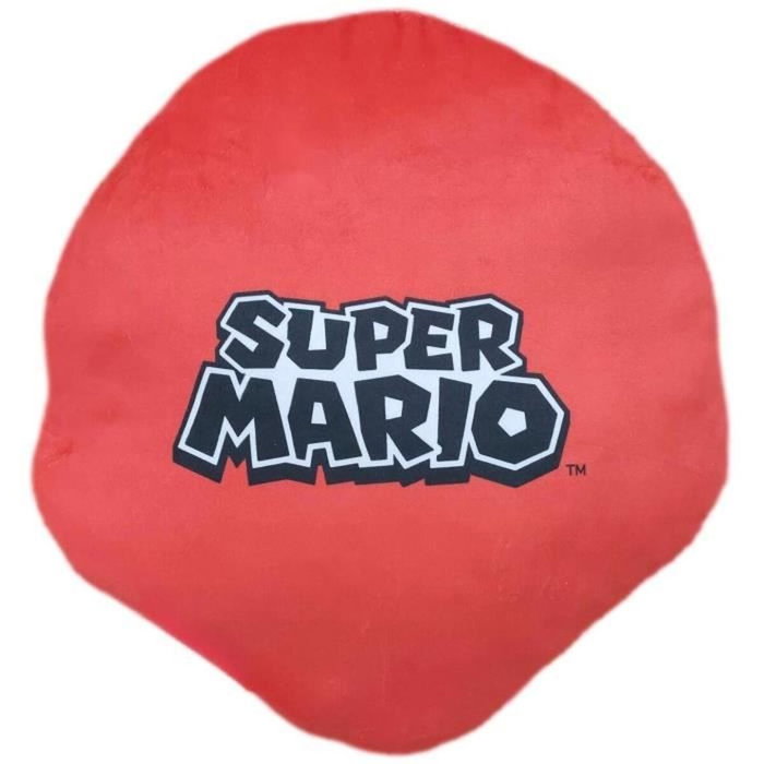 Mario Bros Coussin 3D Visage Mario en Microfibre