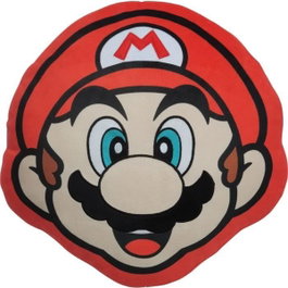 Mario Bros Coussin 3D Visage Mario en Microfibre