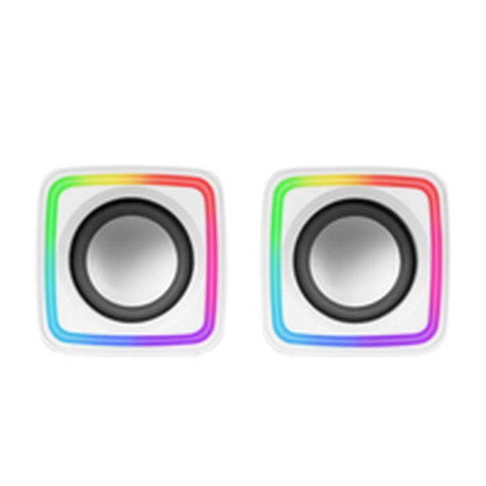 Haut-parleurs de PC Mars Gaming MSCUBEW Blanc