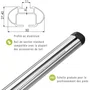 Green Valley Lot de 2 Barres de toit Easy One N°49 Aluminium Fixation sur toit normal Jusqu'à 75 kg
