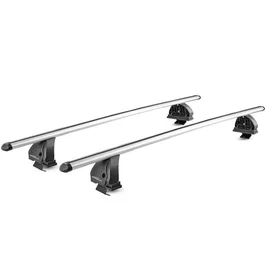Green Valley Lot de 2 Barres de toit Easy One N°49 Aluminium Fixation sur toit normal Jusqu'à 75 kg