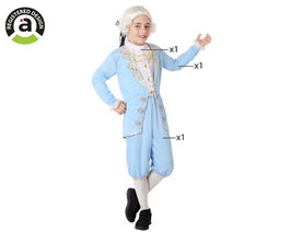 Atosa Déguisement de Cortesano Bleu Ciel pour Enfant