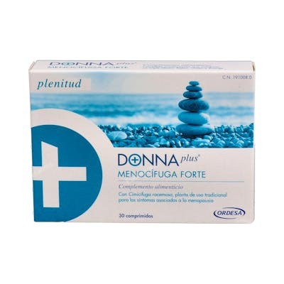 Donnaplus Menocifuga Forte - 30 comprimés pour les bouffées de chaleur et l'irritabilité liées à la ménopause Donnaplus Menocifuga Forte - 30 comprimés pour les bouffées de chaleur et l'irritabilité liées à la ménopause