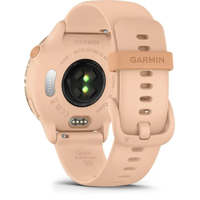 Garmin Vivoactive 6 - Montre connectée sport GPS avec écran AMOLED - Fonctions suivi forme et santé - Rose
