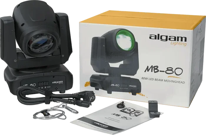 ALGAMLIGHT Projecteur LED 80W avec Effets de Couleur, Arc-en-ciel et Stroboscopique pour Éclairage de Scène