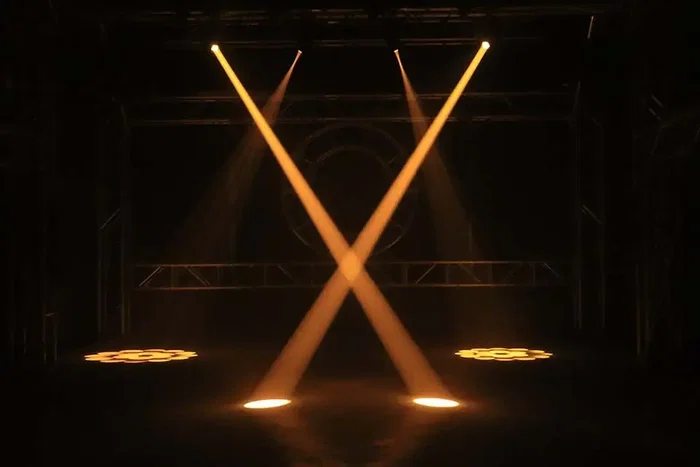 ALGAMLIGHT Projecteur LED 80W avec Effets de Couleur, Arc-en-ciel et Stroboscopique pour Éclairage de Scène