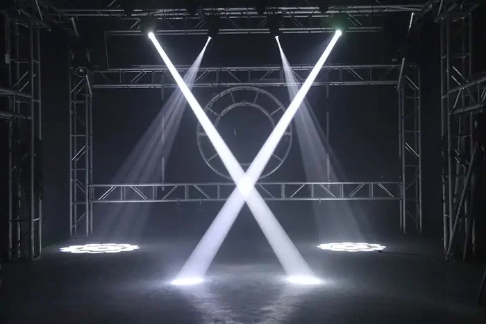 ALGAMLIGHT Projecteur LED 80W avec Effets de Couleur, Arc-en-ciel et Stroboscopique pour Éclairage de Scène