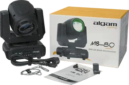 ALGAMLIGHT Projecteur LED 80W avec Effets de Couleur, Arc-en-ciel et Stroboscopique pour Éclairage de Scène