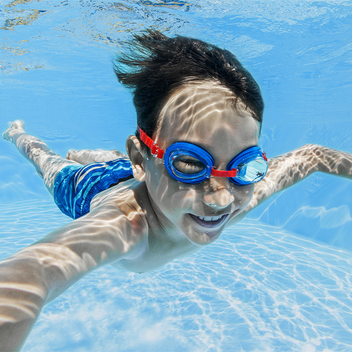Bestway 98019 Lunettes de Natation Enfant Spider-Man Corne Silicone +3 Ans Piscine Plage