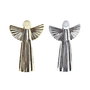 Décorations de Noël DKD Home Decor Porcelaine Ange (13 x 5 x 17 cm) (2 Unités)
