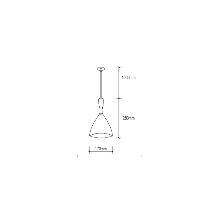 Lampe Suspendue Métal Lia SKD-P127-G, Design Unique, Douille E27, Cable Réglable