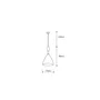 Lampe Suspendue Métal Lia SKD-P127-G, Design Unique, Douille E27, Cable Réglable