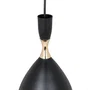 Lampe Suspendue Métal Lia SKD-P127-G, Design Unique, Douille E27, Cable Réglable
