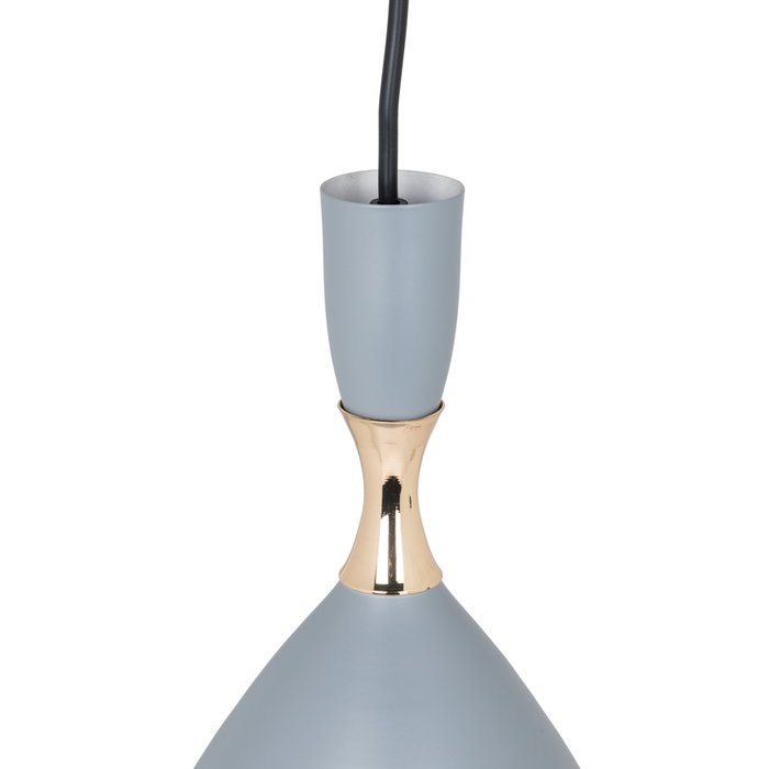 Suspension Lia Acier Gris 1xE27 Sans Ampoule [SKD-P127-G]