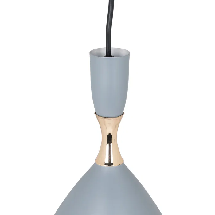 Lampe Suspendue Métal Lia SKD-P127-G, Design Unique, Douille E27, Cable Réglable