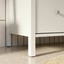 IPSARION Meuble sous lavabo Blanc avec 3 tiroirs