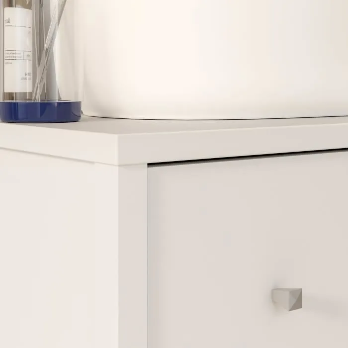 IPSARION IPQZ211-120 Meuble sous lavabo blanc avec 3 tiroirs - 64 x 40 x 83 cm