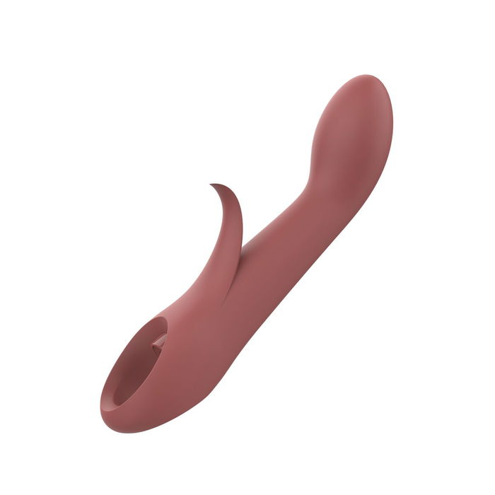 Vibration de Stimulation Double Nude Marron