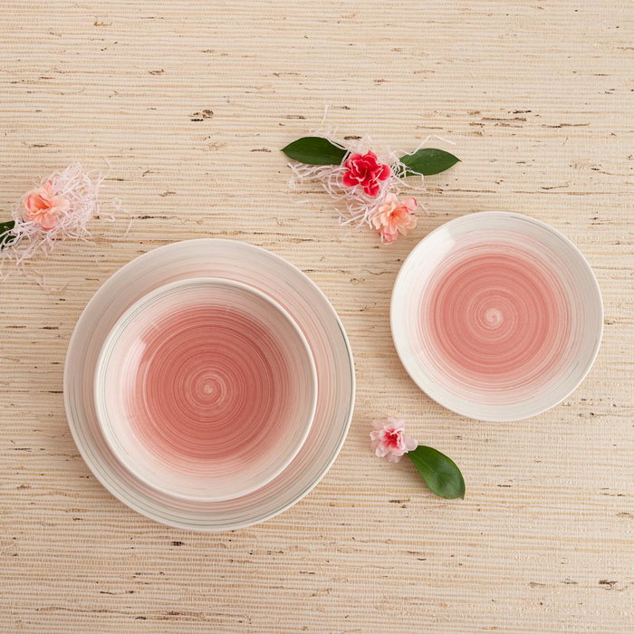 Quid Plato Postre Velvet Cerámica Rosa 19 cm Quid Plato Postre Velvet Cerámica Rosa 19 cm