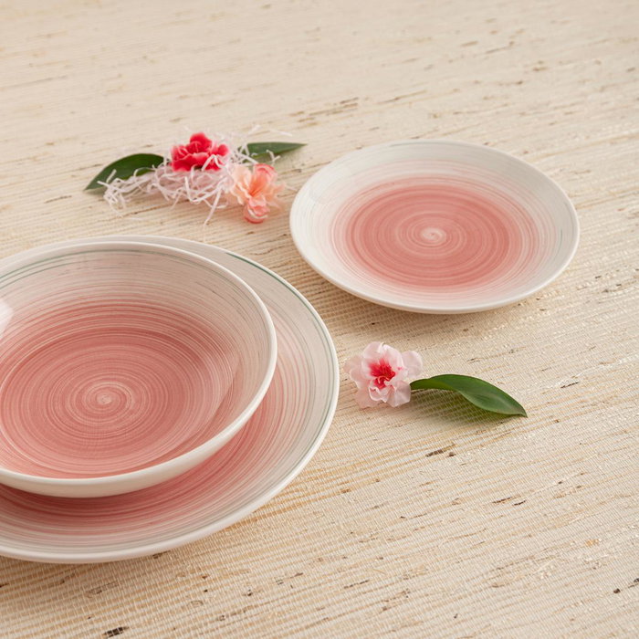 Quid Plato Postre Velvet Cerámica Rosa 19 cm Quid Plato Postre Velvet Cerámica Rosa 19 cm