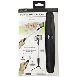 Be Mix Perche à selfie sans fil avec télécommande Bluetooth et trépied