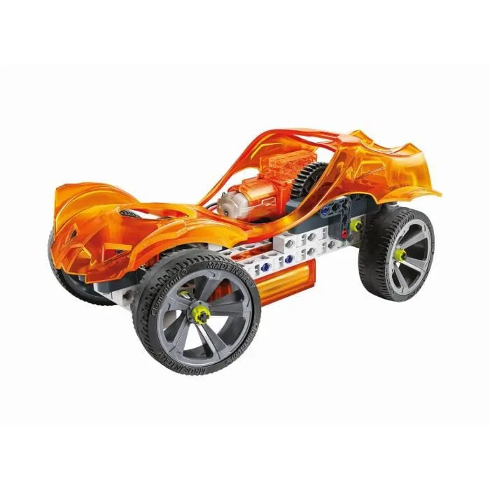 Clementoni - Véhicules et Machines - Jeu de Construction Mécanique - 50 Modèles avec Manuel et Application de Visualisation 3D - Plus de 250 Pièces - Fabriqué en Italie