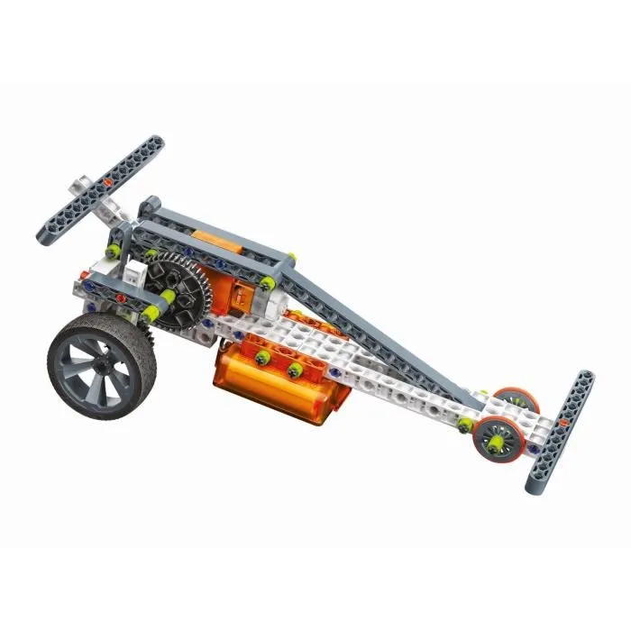 Clementoni - Véhicules et Machines - Jeu de Construction Mécanique - 50 Modèles avec Manuel et Application de Visualisation 3D - Plus de 250 Pièces - Fabriqué en Italie