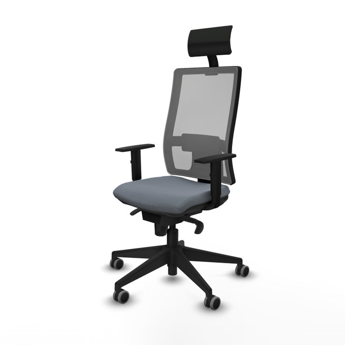 Piqueras y Crespo Chaise de Bureau Horna Gris avec Appui-tête
