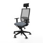Piqueras y Crespo Chaise de Bureau Horna Gris avec Appui-tête