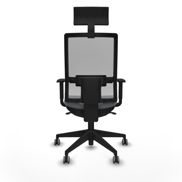 Piqueras y Crespo Chaise de Bureau Horna Gris avec Appui-tête