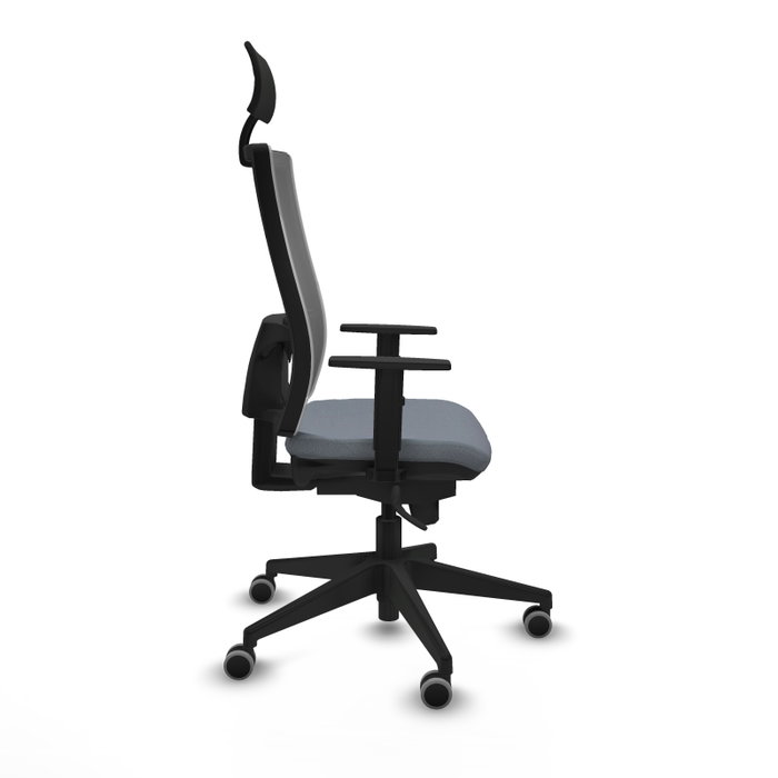 Piqueras y Crespo Chaise de Bureau Horna Gris avec Appui-tête