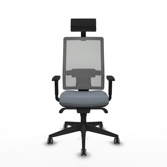 Piqueras y Crespo Chaise de Bureau Horna Gris avec Appui-tête