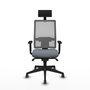 Piqueras y Crespo Chaise de Bureau Horna Gris avec Appui-tête